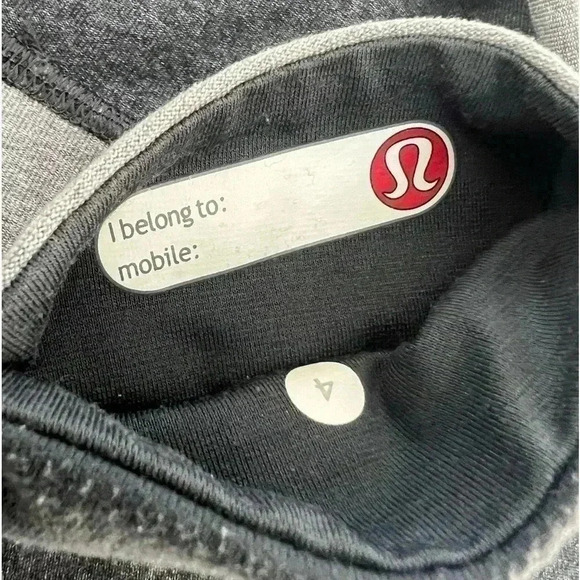 Lululemon cropped Color block Leggings. Gray Size 4 - Picture 3 of 10